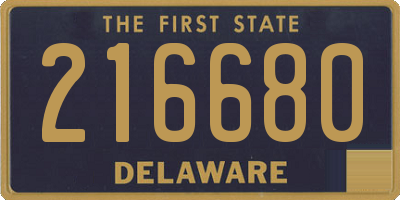 DE license plate 216680