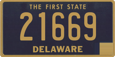 DE license plate 21669