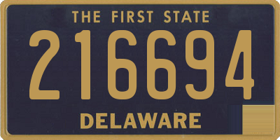 DE license plate 216694