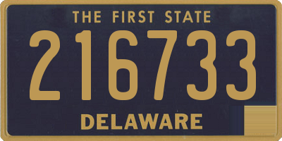 DE license plate 216733