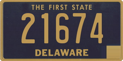 DE license plate 21674