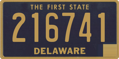 DE license plate 216741