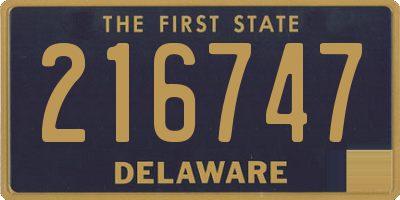 DE license plate 216747