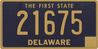 DE license plate 21675