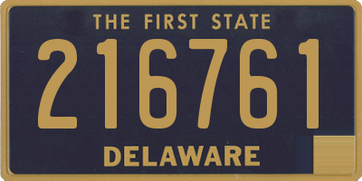 DE license plate 216761