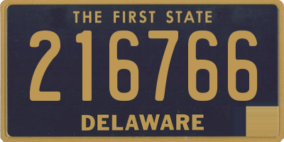 DE license plate 216766