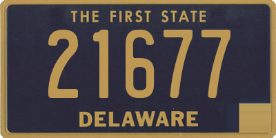 DE license plate 21677