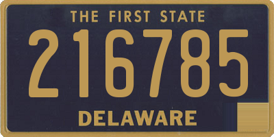 DE license plate 216785