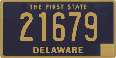 DE license plate 21679