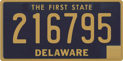 DE license plate 216795