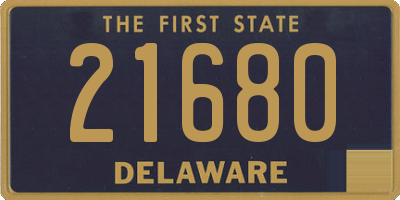 DE license plate 21680