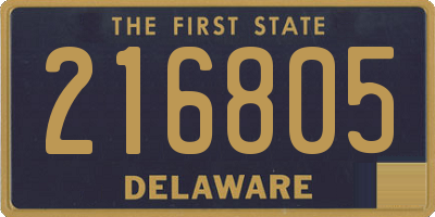 DE license plate 216805