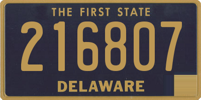 DE license plate 216807