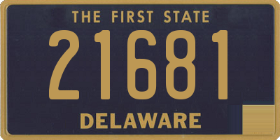 DE license plate 21681