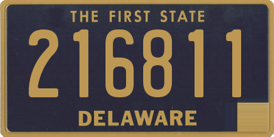 DE license plate 216811