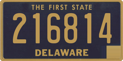 DE license plate 216814