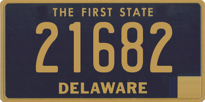 DE license plate 21682