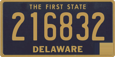 DE license plate 216832