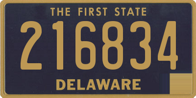 DE license plate 216834