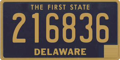 DE license plate 216836