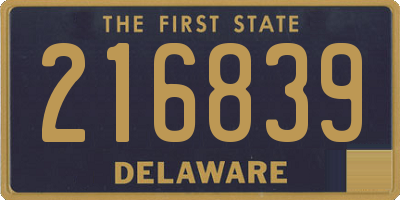 DE license plate 216839