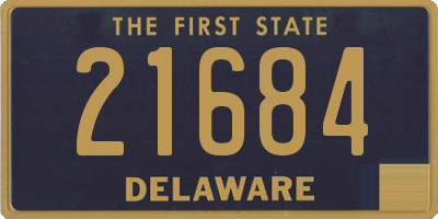 DE license plate 21684