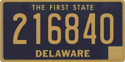 DE license plate 216840