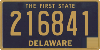 DE license plate 216841