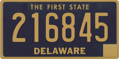 DE license plate 216845