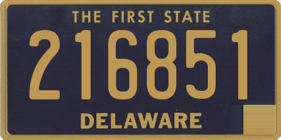 DE license plate 216851