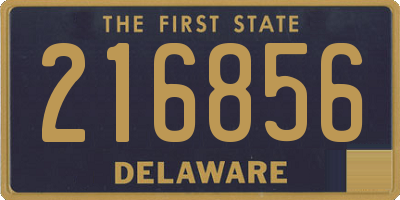 DE license plate 216856