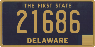 DE license plate 21686