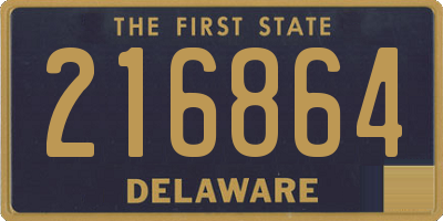 DE license plate 216864