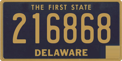 DE license plate 216868