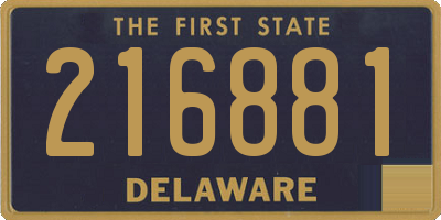 DE license plate 216881