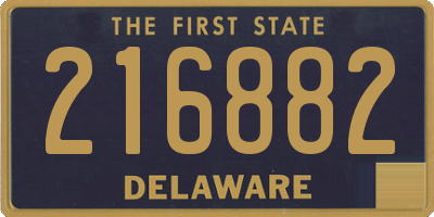 DE license plate 216882