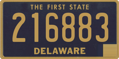 DE license plate 216883