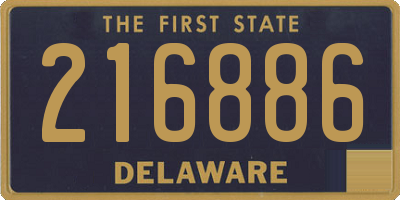 DE license plate 216886