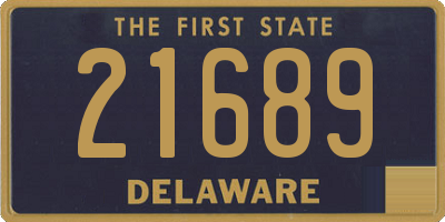 DE license plate 21689