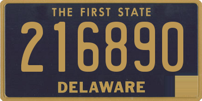 DE license plate 216890