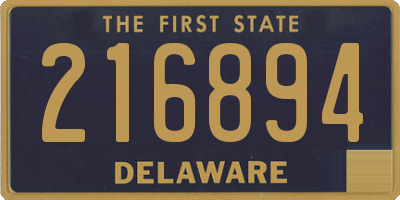 DE license plate 216894