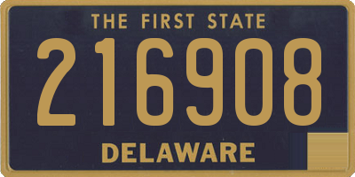 DE license plate 216908