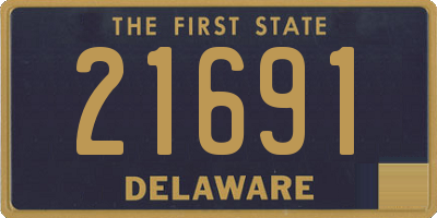 DE license plate 21691