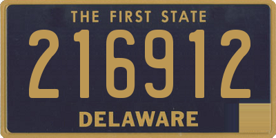 DE license plate 216912