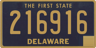 DE license plate 216916