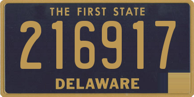 DE license plate 216917