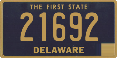DE license plate 21692