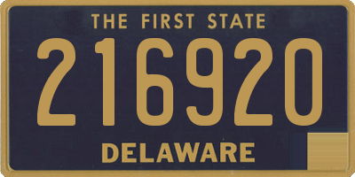 DE license plate 216920