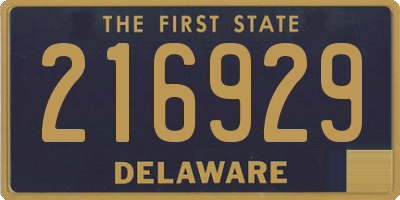 DE license plate 216929