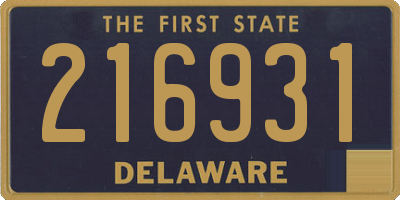 DE license plate 216931